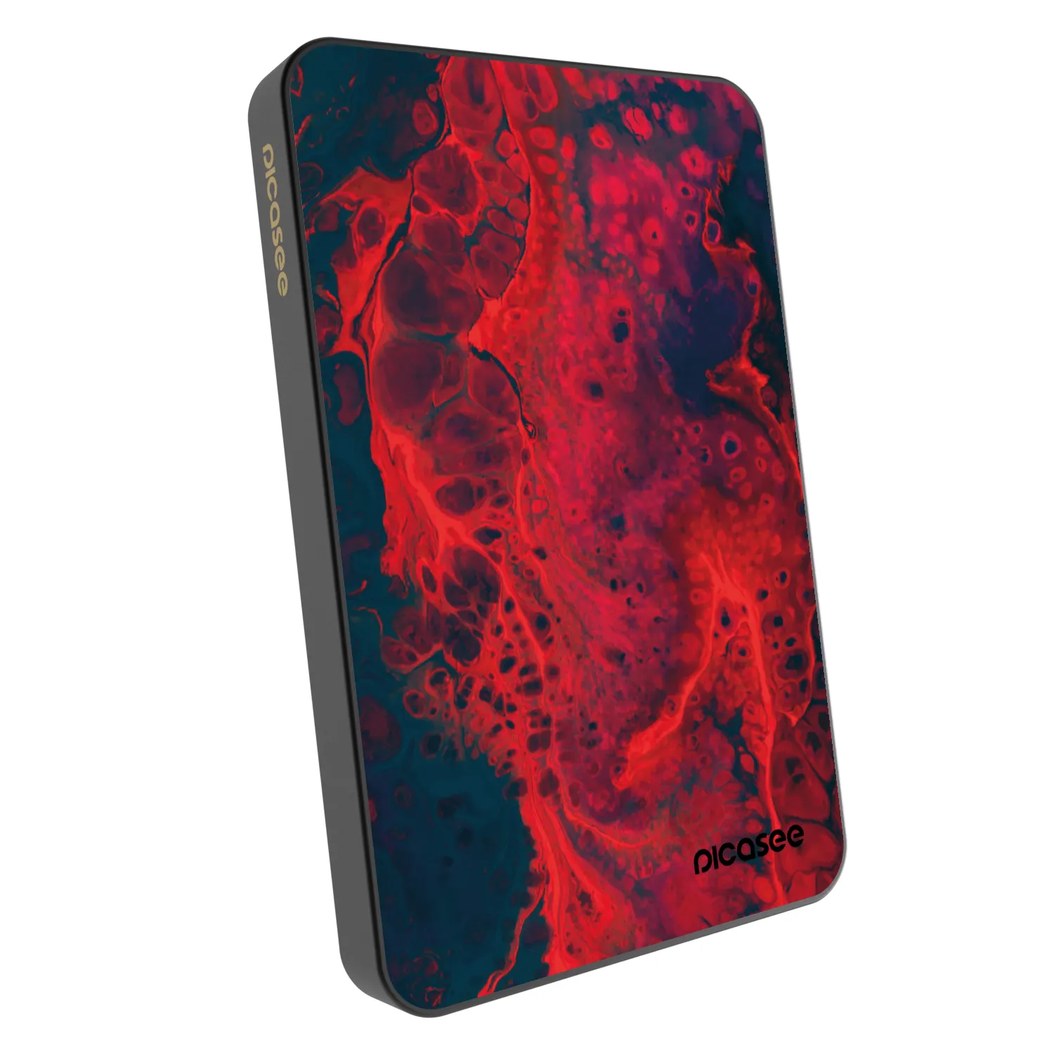 Picasee Powerbank MagSafe 5 000 mAh Szürke - Organic red