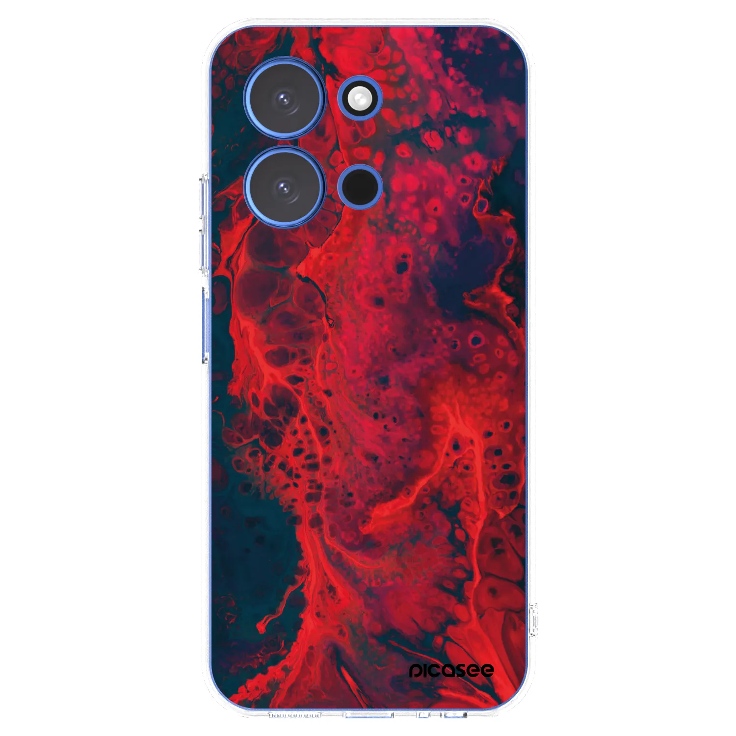 Picasee átlátszó szilikon tok az alábbi mobiltelefonokra Xiaomi Redmi 15C 4G - Organic red