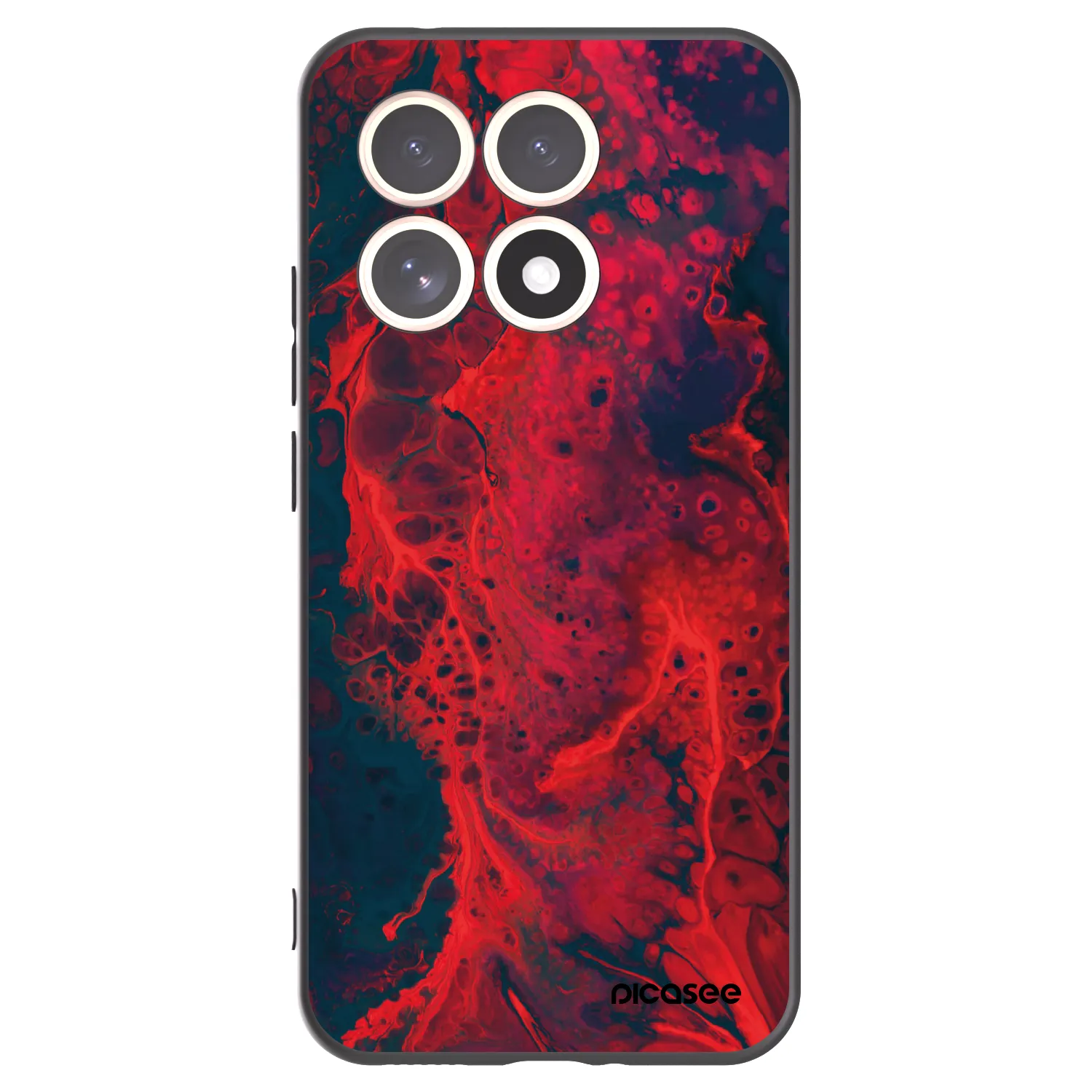 Picasee fekete szilikon tok az alábbi mobiltelefonokra Xiaomi 15T - Organic red