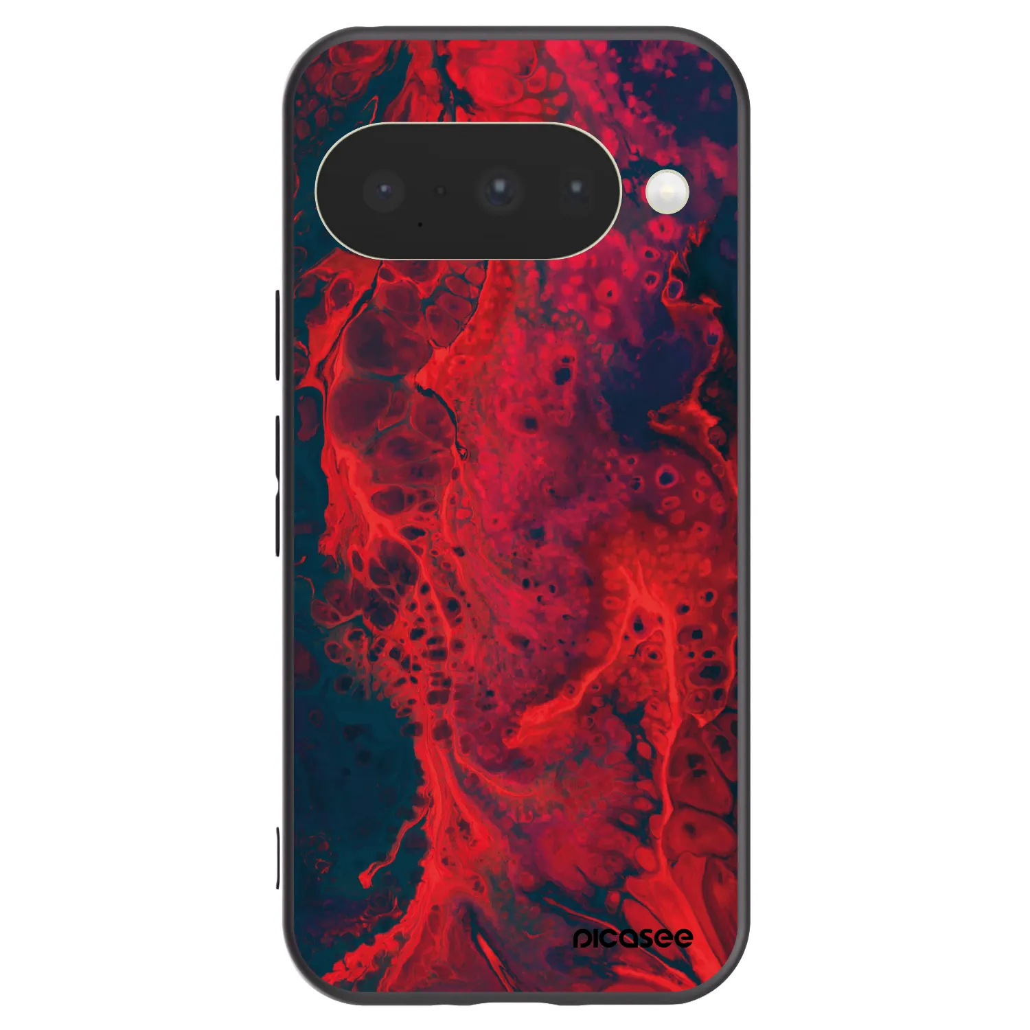 Picasee fekete szilikon tok az alábbi mobiltelefonokra Google Pixel 10 - Organic red