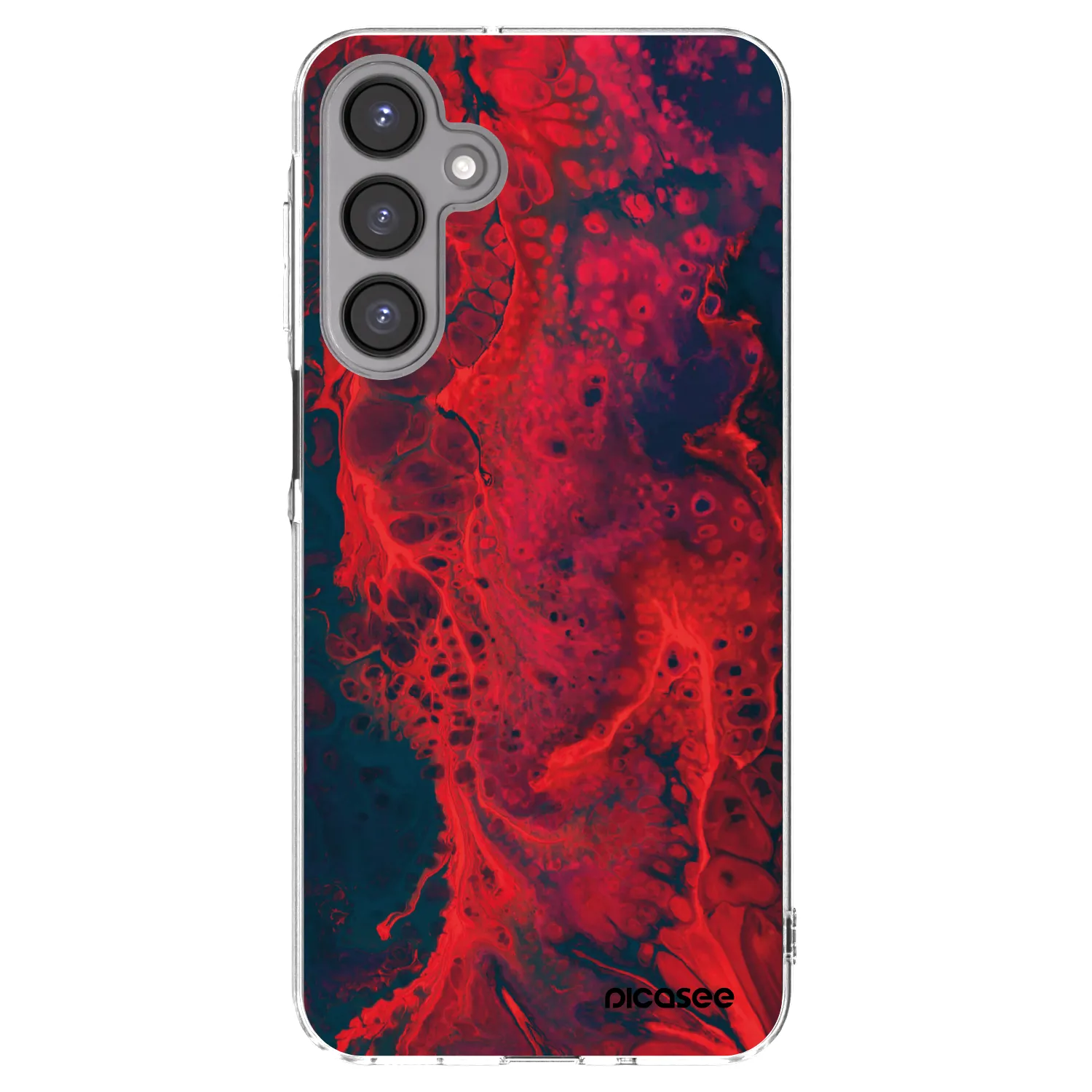 Picasee átlátszó szilikon tok az alábbi mobiltelefonokra Samsung Galaxy A16 4G - Organic red