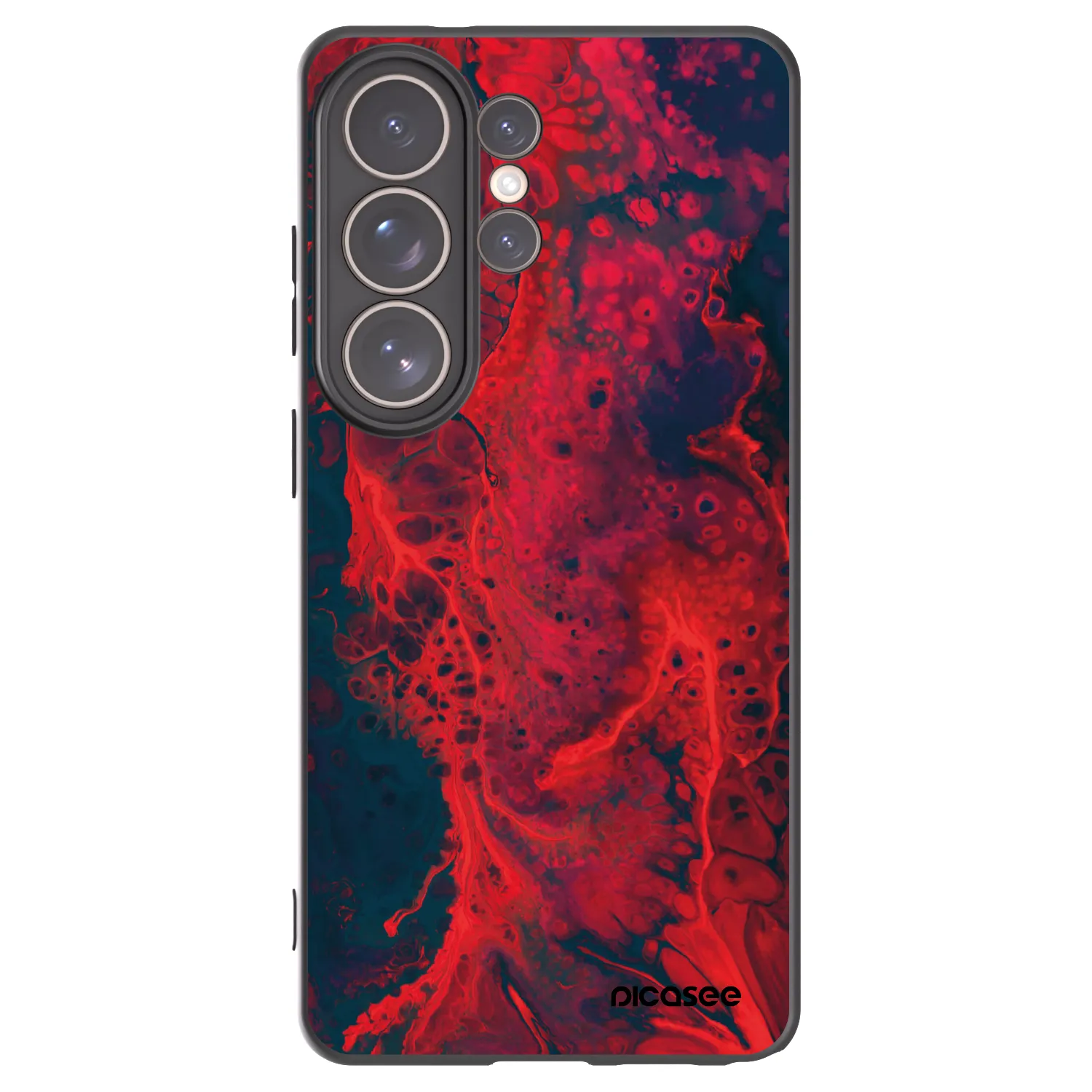 Picasee fekete szilikon tok az alábbi mobiltelefonokra Samsung Galaxy S26 Ultra - Organic red