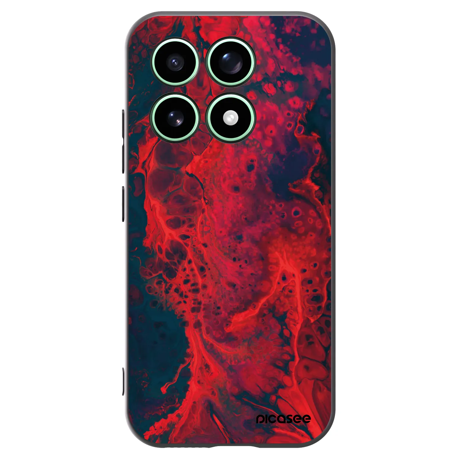 Picasee fekete szilikon tok az alábbi mobiltelefonokra Xiaomi 17 - Organic red