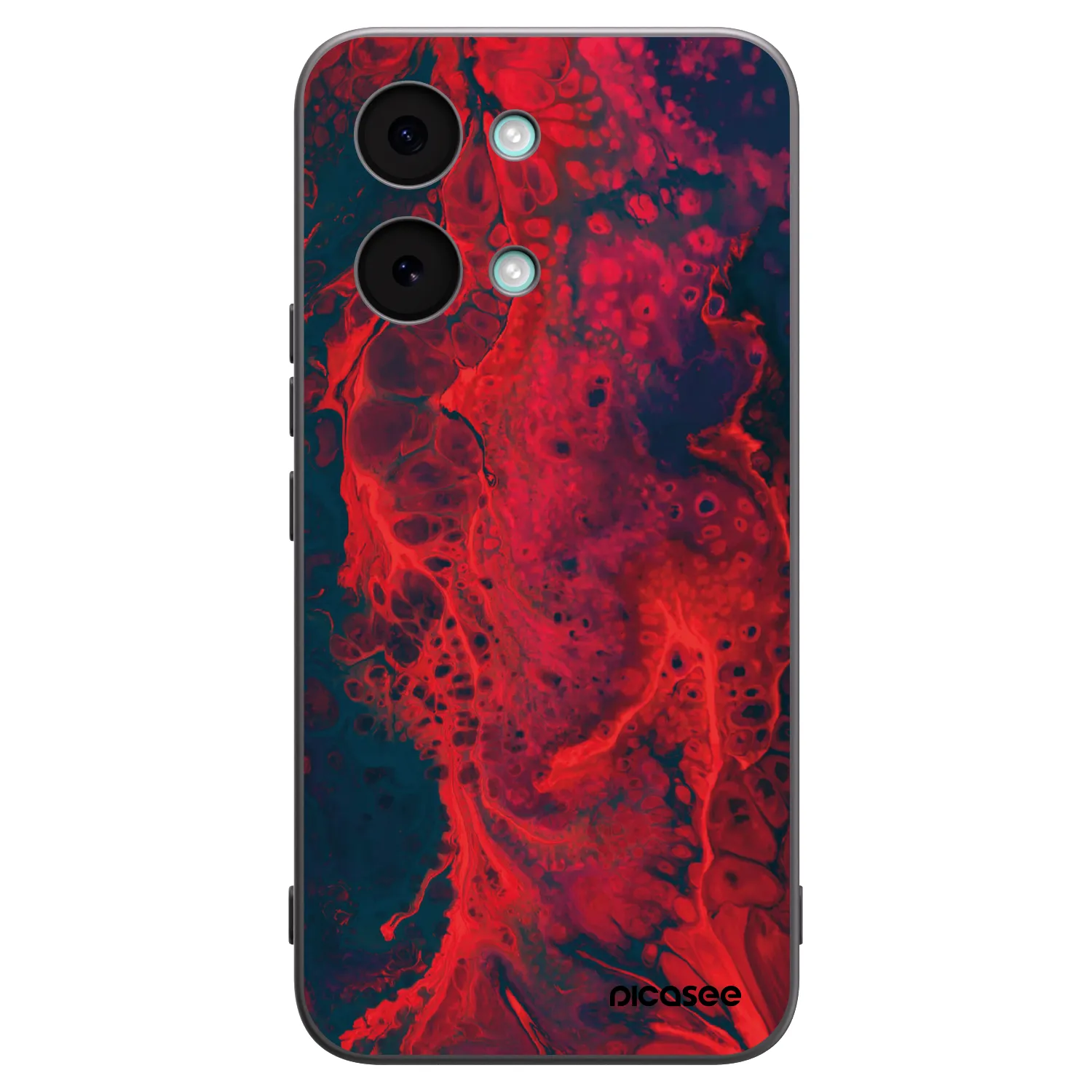 Picasee fekete szilikon tok az alábbi mobiltelefonokra Xiaomi Poco X8 Pro Max - Organic red