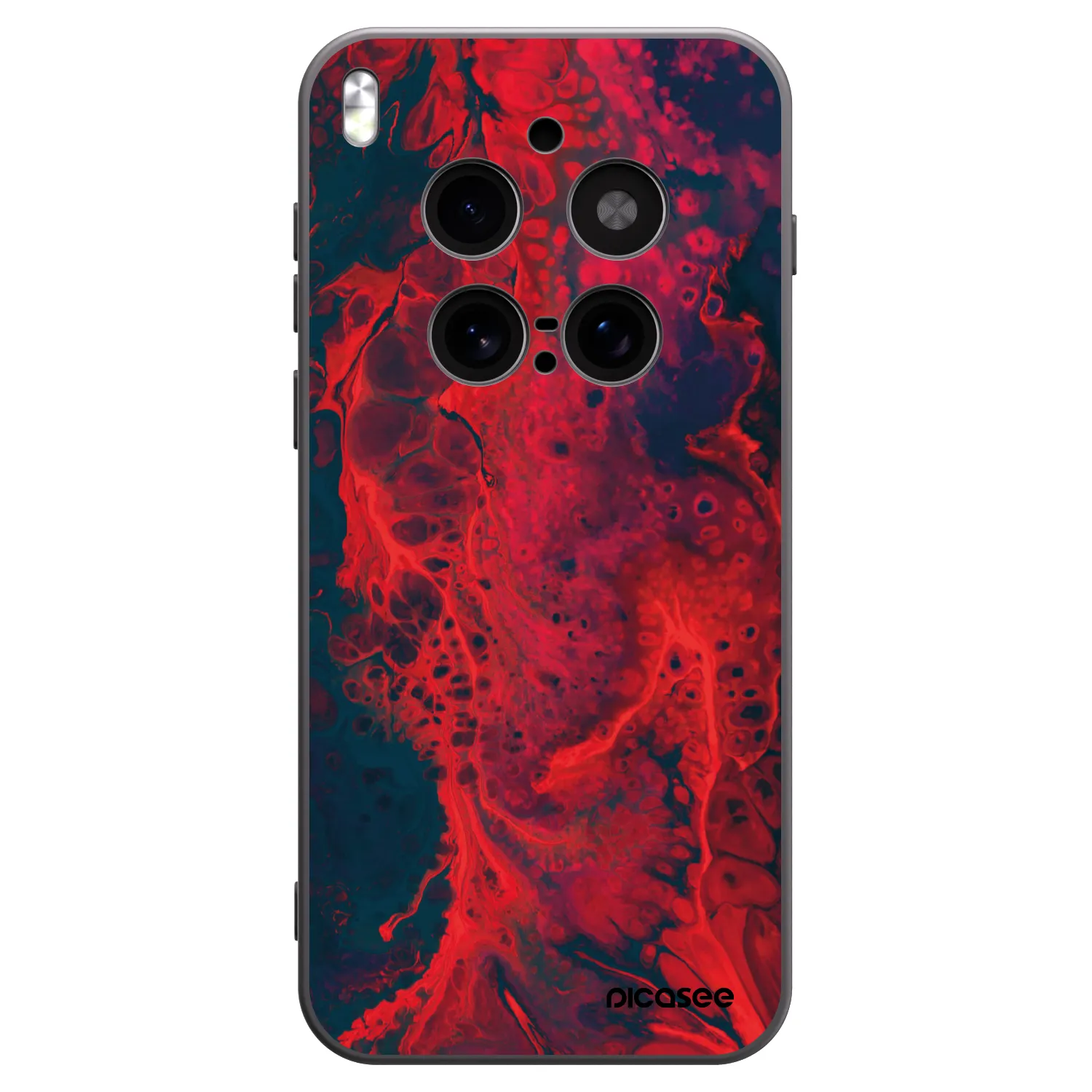 Picasee fekete szilikon tok az alábbi mobiltelefonokra Vivo X300 Pro - Organic red