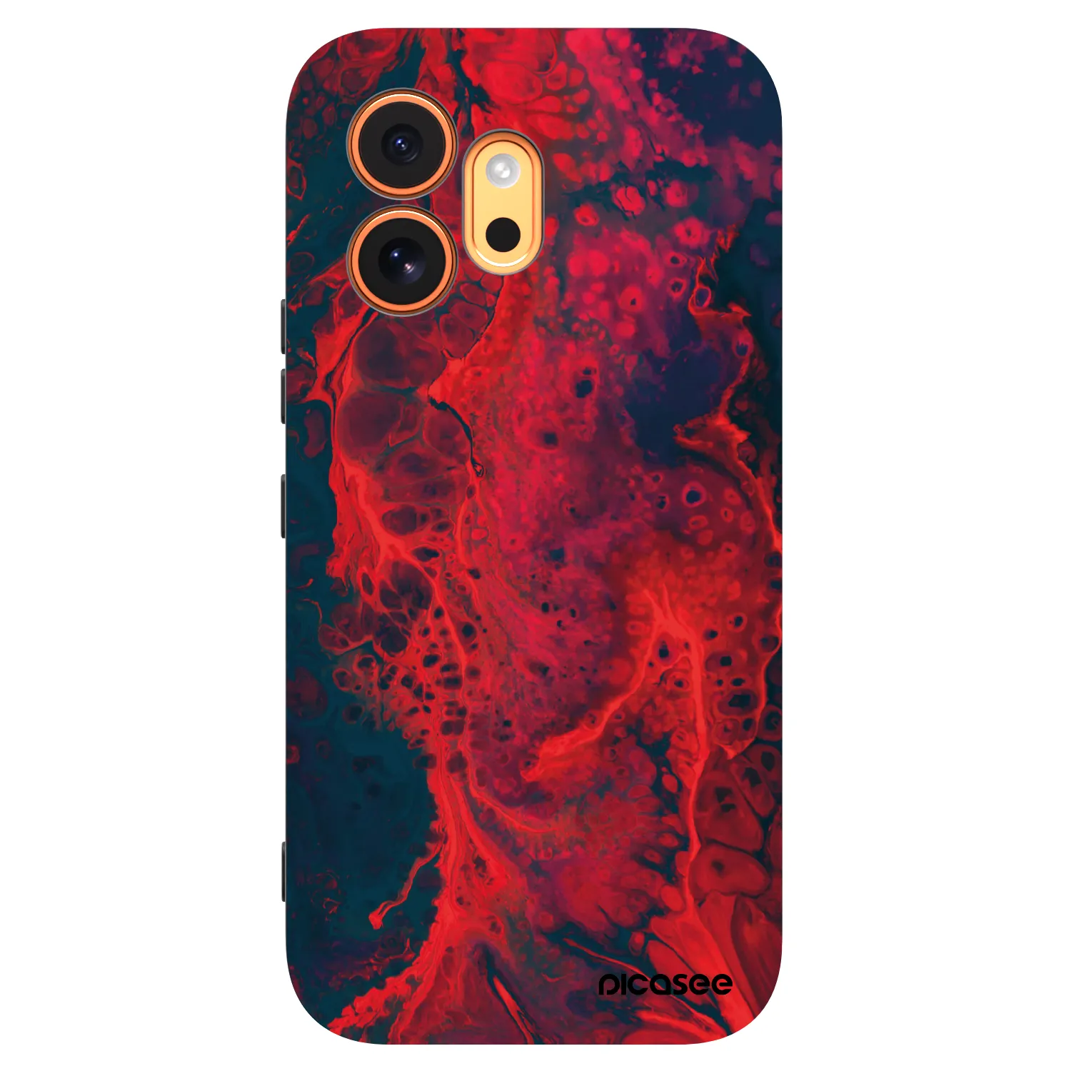Picasee fekete szilikon tok az alábbi mobiltelefonokra Honor 600 - Organic red
