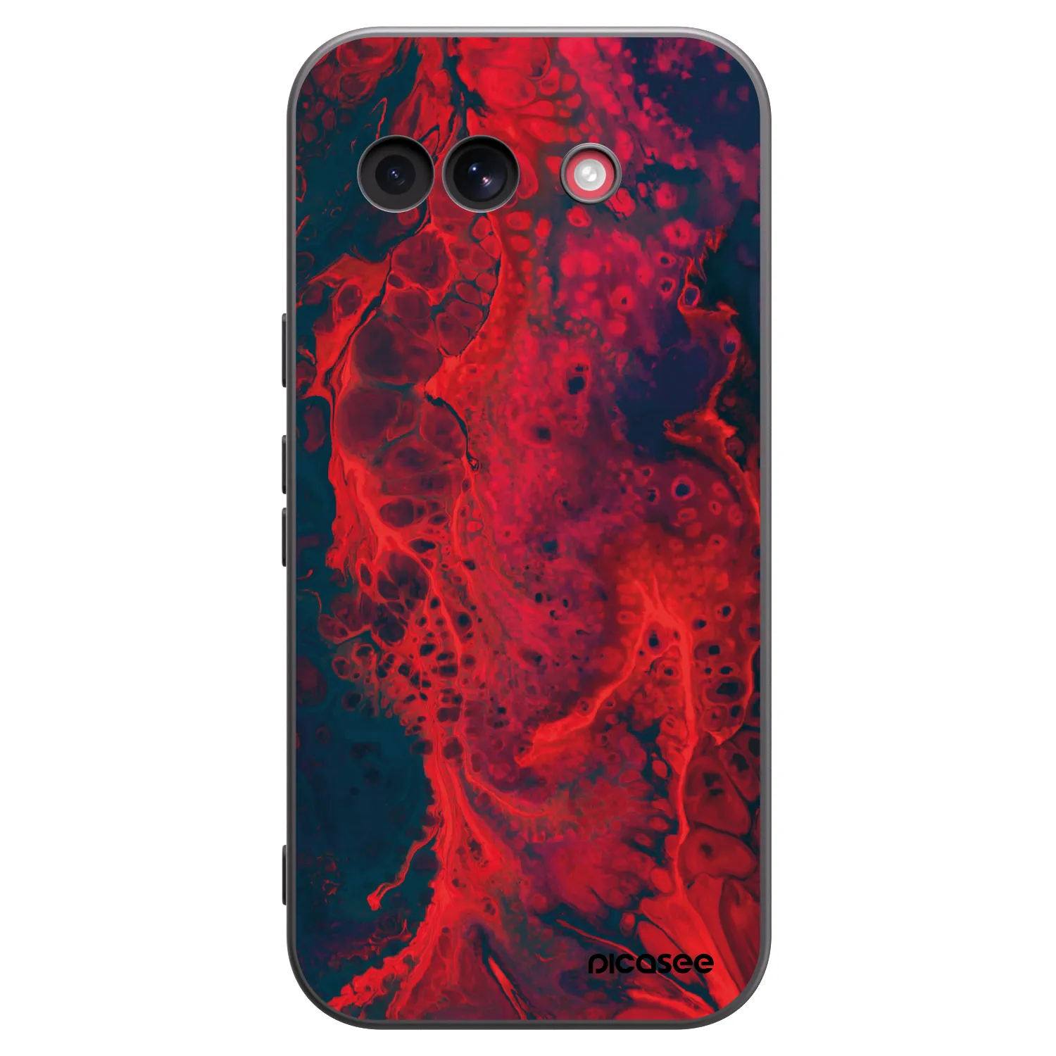 Picasee fekete szilikon tok az alábbi mobiltelefonokra Google Pixel 10a - Organic red