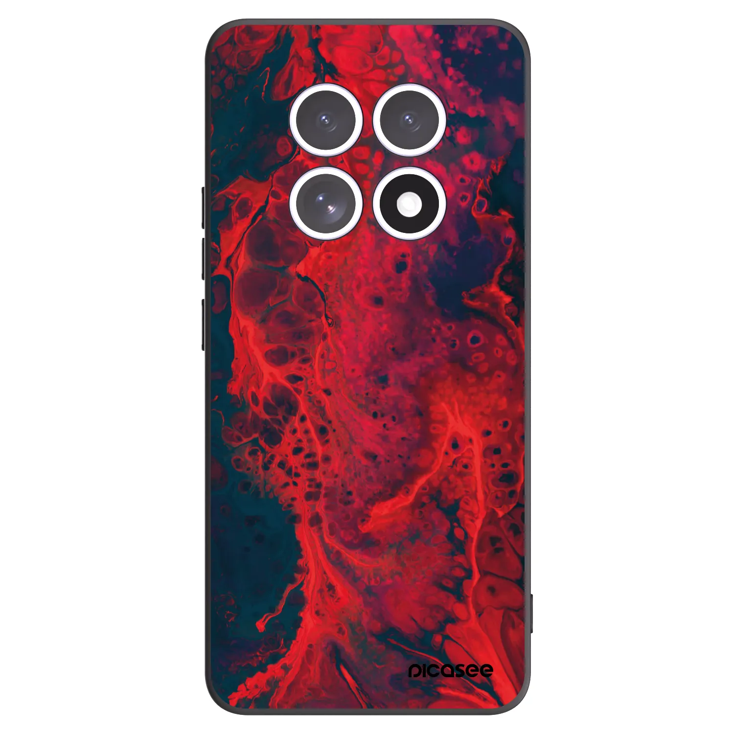 Picasee fekete szilikon tok az alábbi mobiltelefonokra Xiaomi Redmi Note 15 5G - Organic red