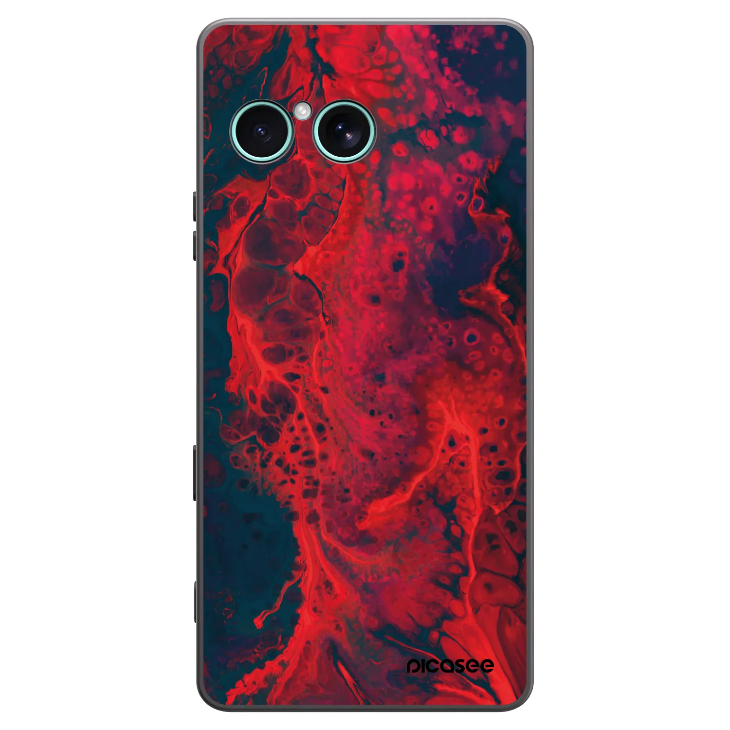 Picasee fekete szilikon tok az alábbi mobiltelefonokra Sony Xperia 10 VII - Organic red