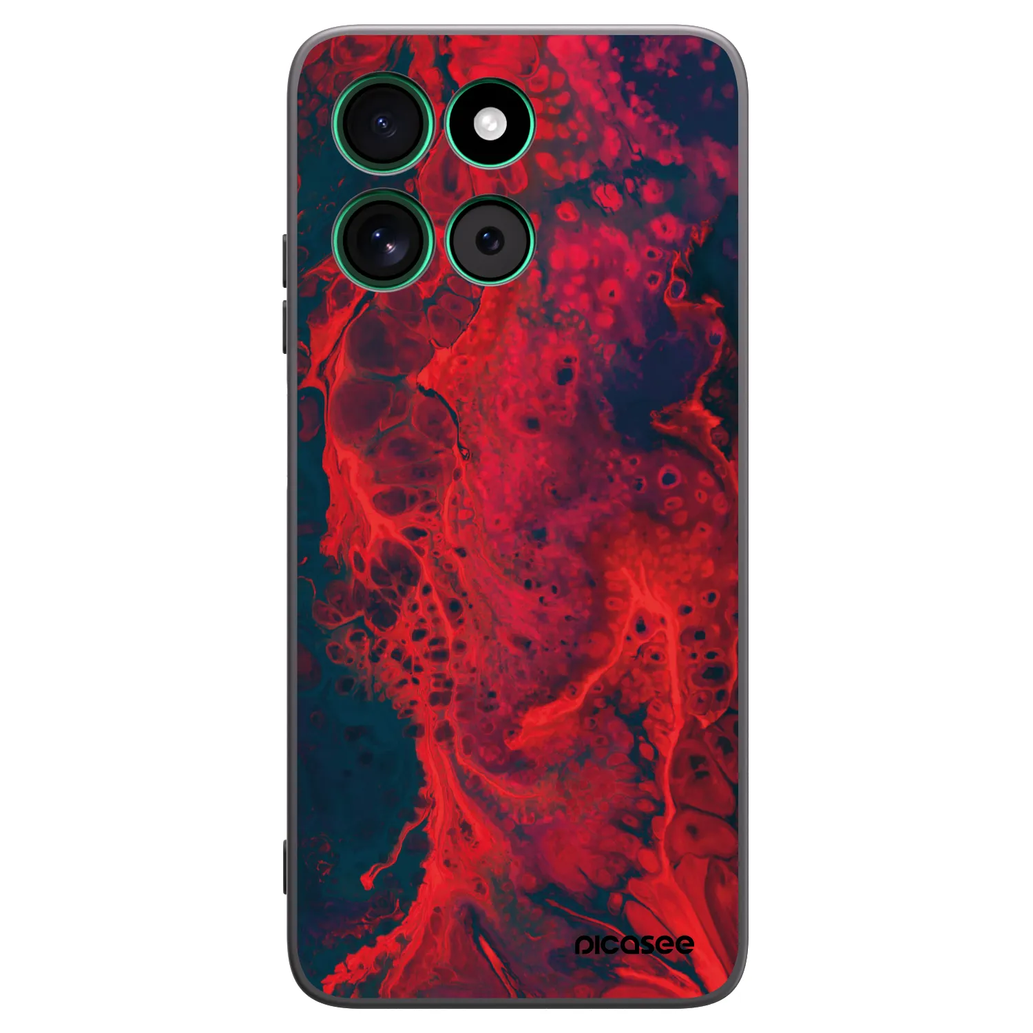Picasee fekete szilikon tok az alábbi mobiltelefonokra Motorola Moto G57 Power - Organic red