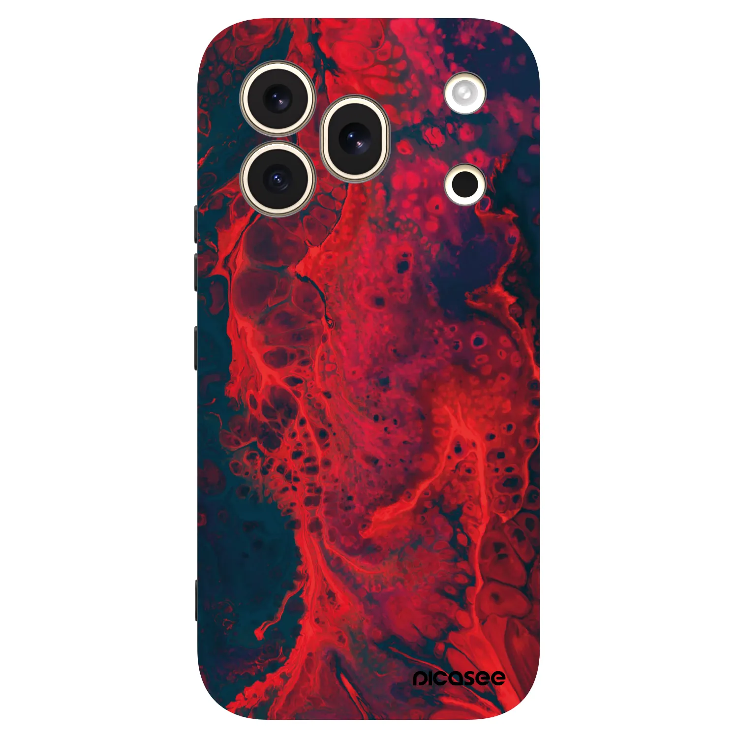 Picasee fekete szilikon tok az alábbi mobiltelefonokra Honor 600 Pro - Organic red