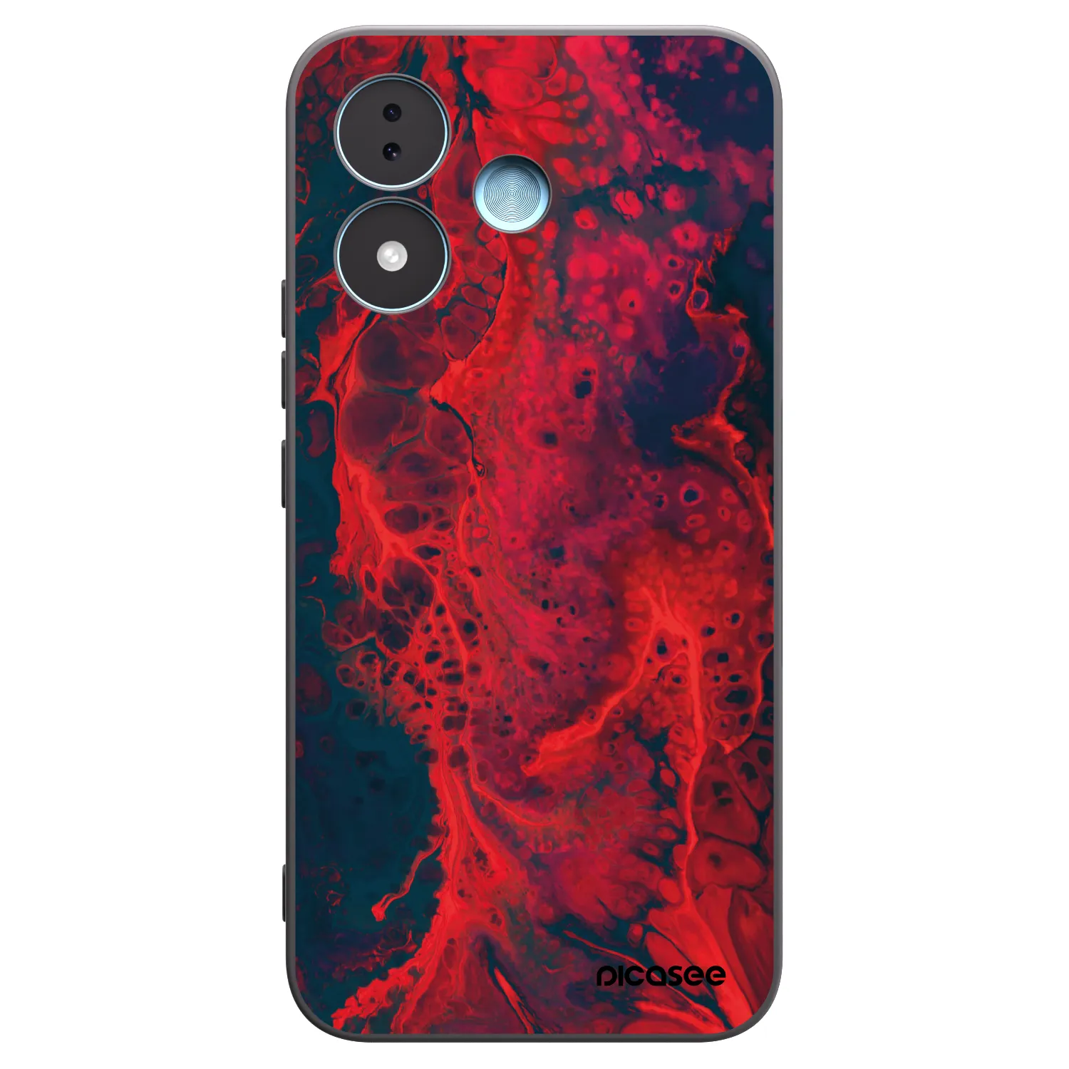 Picasee fekete szilikon tok az alábbi mobiltelefonokra Xiaomi Redmi Note 17 5G - Organic red