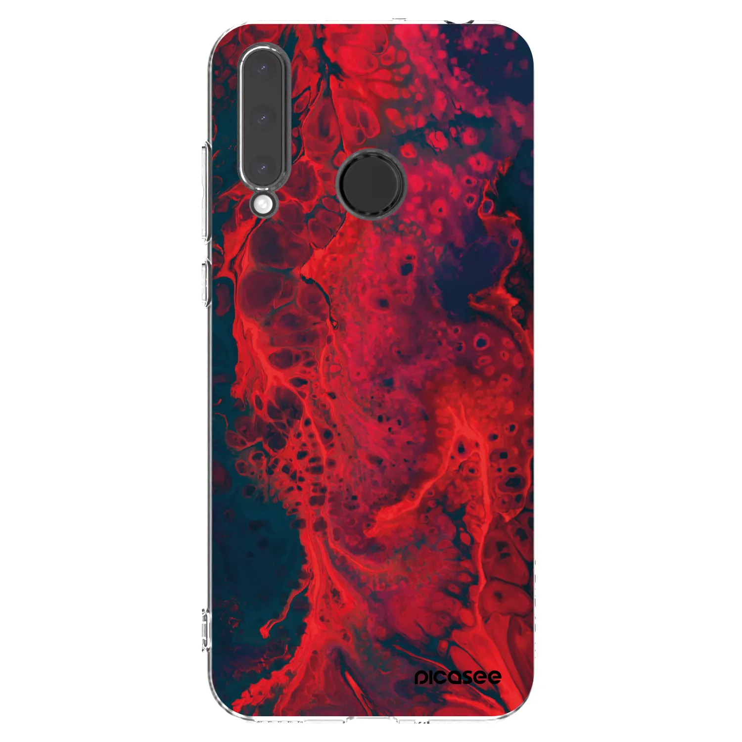 Picasee átlátszó szilikon tok az alábbi mobiltelefonokra Honor 20 Lite - Organic red