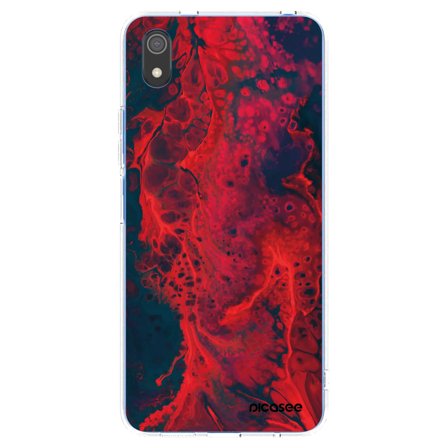 Picasee átlátszó szilikon tok az alábbi mobiltelefonokra Xiaomi Redmi 7A - Organic red