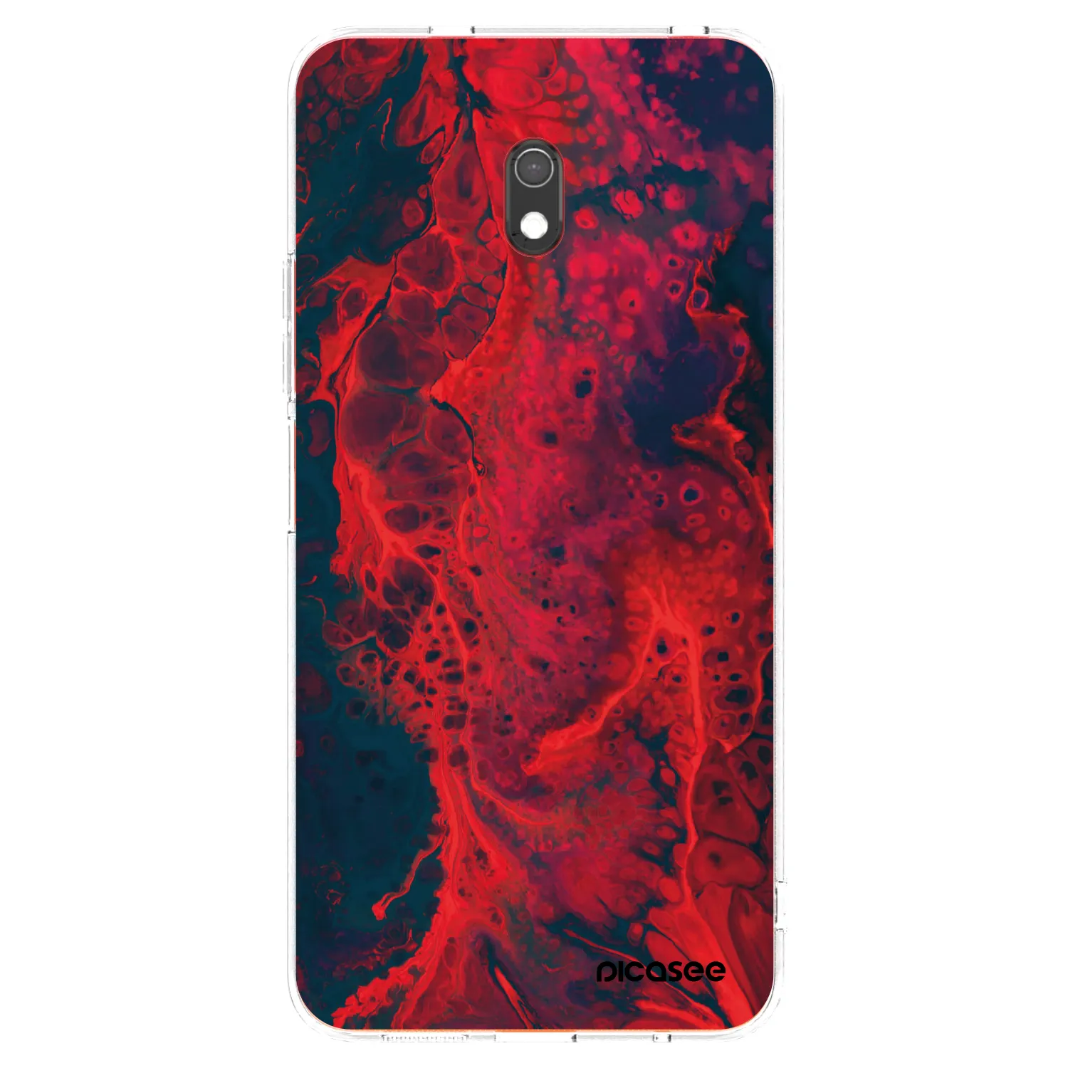 Picasee átlátszó szilikon tok az alábbi mobiltelefonokra Xiaomi Redmi 8A - Organic red