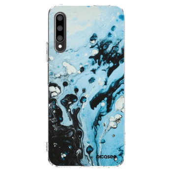 Picasee átlátszó szilikon tok az alábbi mobiltelefonokra Honor 9X Pro - Organic blue
