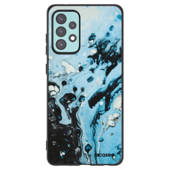 Picasee fekete szilikon tok az alábbi mobiltelefonokra Samsung Galaxy A72 A725F - Organic blue