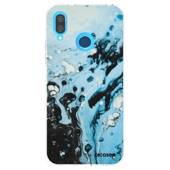 Picasee átlátszó szilikon tok az alábbi mobiltelefonokra Huawei P20 Lite - Organic blue