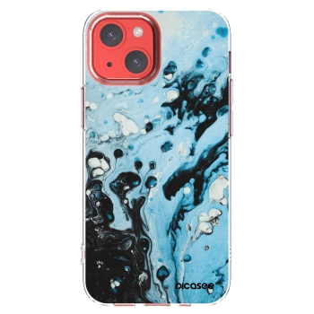 Picasee átlátszó szilikon tok az alábbi mobiltelefonokra Apple iPhone 13 mini - Organic blue