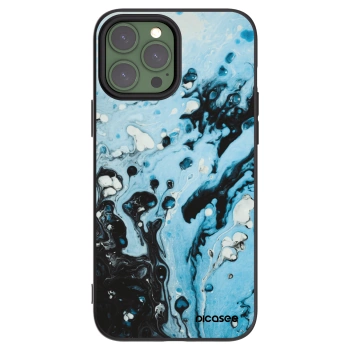 Picasee fekete szilikon tok az alábbi mobiltelefonokra Apple iPhone 13 Pro Max - Organic blue