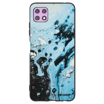 Picasee fekete szilikon tok az alábbi mobiltelefonokra Samsung Galaxy A22 A226B 5G - Organic blue