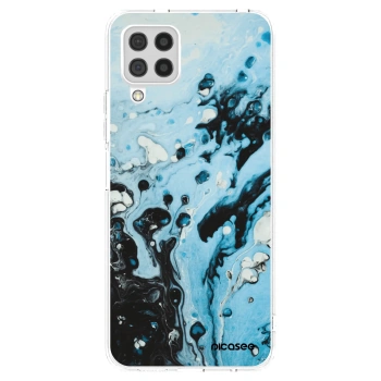 Picasee átlátszó szilikon tok az alábbi mobiltelefonokra Samsung Galaxy A22 A225F 4G - Organic blue