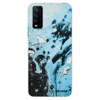 Picasee átlátszó szilikon tok az alábbi mobiltelefonokra Vivo Y11s - Organic blue