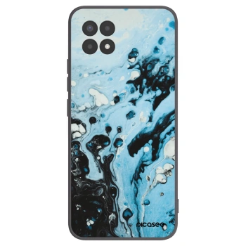 Picasee fekete szilikon tok az alábbi mobiltelefonokra Realme 8i - Organic blue