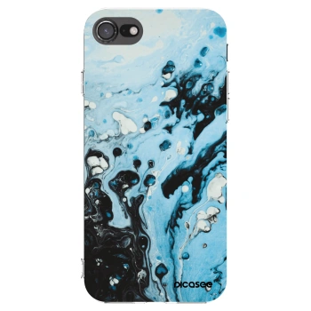 Picasee átlátszó szilikon tok az alábbi mobiltelefonokra Apple iPhone SE 2022 - Organic blue