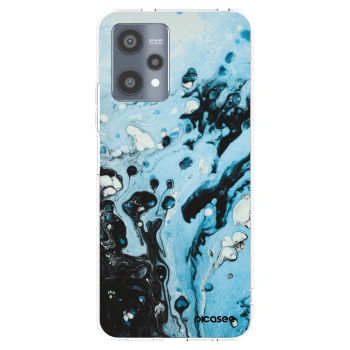 Picasee átlátszó szilikon tok az alábbi mobiltelefonokra Realme 9 Pro 5G - Organic blue