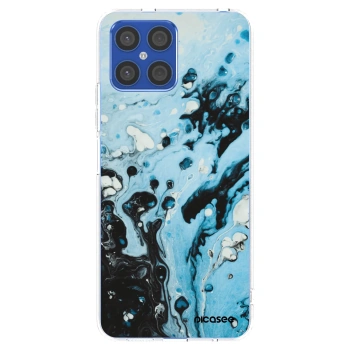 Picasee átlátszó szilikon tok az alábbi mobiltelefonokra Honor X8 4G - Organic blue