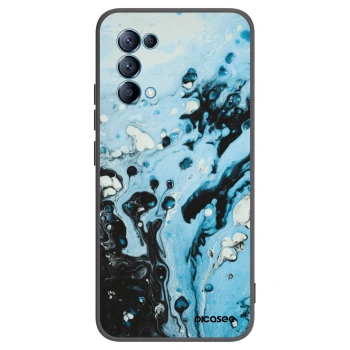 Picasee fekete szilikon tok az alábbi mobiltelefonokra OPPO Reno 5 5G - Organic blue