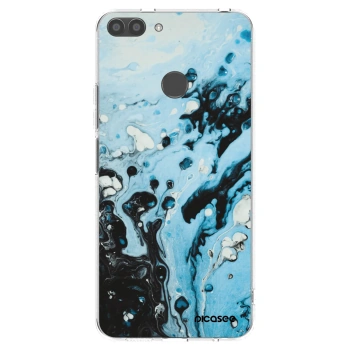 Picasee átlátszó szilikon tok az alábbi mobiltelefonokra Huawei P Smart - Organic blue