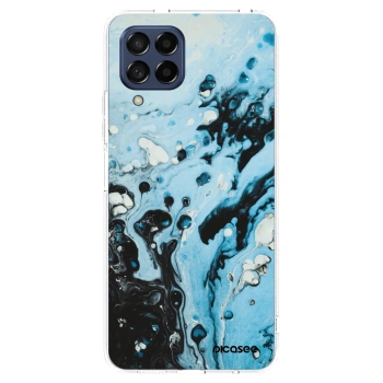 Picasee átlátszó szilikon tok az alábbi mobiltelefonokra Samsung Galaxy M53 5G - Organic blue