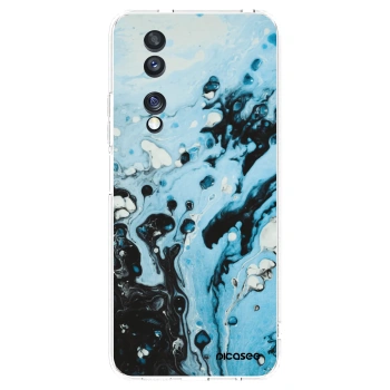Picasee átlátszó szilikon tok az alábbi mobiltelefonokra Honor 70 - Organic blue