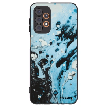 Picasee fekete szilikon tok az alábbi mobiltelefonokra Samsung Galaxy A23 A235F 4G - Organic blue