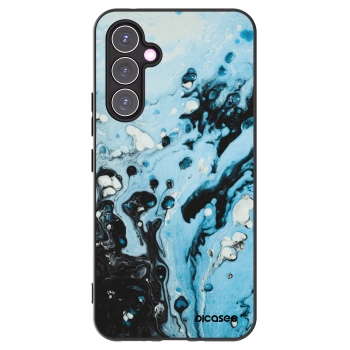 Picasee fekete szilikon tok az alábbi mobiltelefonokra Samsung Galaxy A54 5G A546B - Organic blue