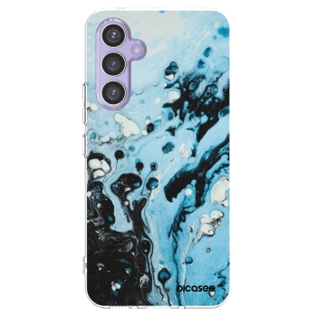 Picasee átlátszó szilikon tok az alábbi mobiltelefonokra Samsung Galaxy A54 5G A546B - Organic blue