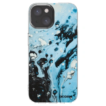 Picasee átlátszó szilikon tok az alábbi mobiltelefonokra Apple iPhone 15 - Organic blue