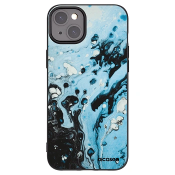 Picasee fekete szilikon tok az alábbi mobiltelefonokra Apple iPhone 15 Plus - Organic blue