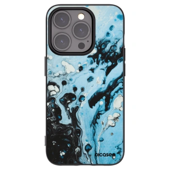 Picasee fekete szilikon tok az alábbi mobiltelefonokra Apple iPhone 15 Pro - Organic blue