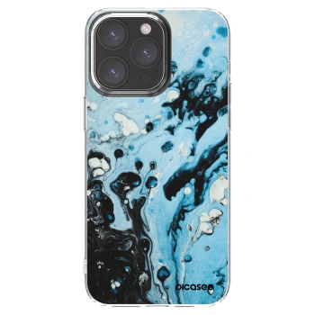 Picasee átlátszó szilikon tok az alábbi mobiltelefonokra Apple iPhone 15 Pro Max - Organic blue
