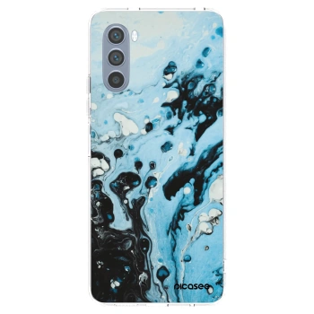 Picasee átlátszó szilikon tok az alábbi mobiltelefonokra Motorola Moto G62 - Organic blue