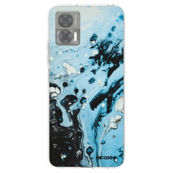 Picasee átlátszó szilikon tok az alábbi mobiltelefonokra Motorola Edge 30 Neo - Organic blue