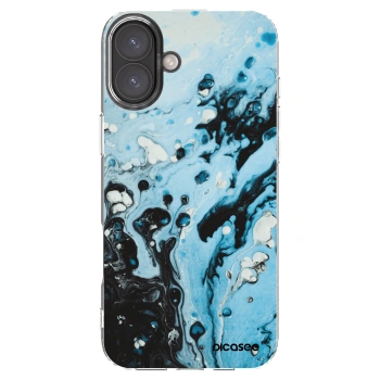 Picasee átlátszó szilikon tok az alábbi mobiltelefonokra Apple iPhone 16 Plus - Organic blue