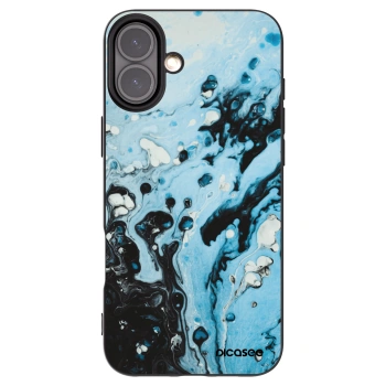 Picasee fekete szilikon tok az alábbi mobiltelefonokra Apple iPhone 16 Plus - Organic blue