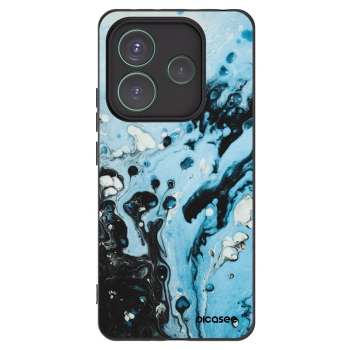 Picasee fekete szilikon tok az alábbi mobiltelefonokra Xiaomi Redmi Note 14 5G - Organic blue