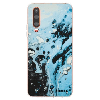 Picasee átlátszó szilikon tok az alábbi mobiltelefonokra Huawei P30 - Organic blue