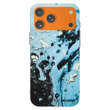 Picasee átlátszó szilikon tok az alábbi mobiltelefonokra Apple iPhone 17 Pro Max - Organic blue