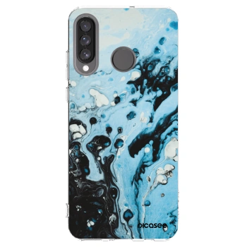 Picasee átlátszó szilikon tok az alábbi mobiltelefonokra Huawei P30 Lite - Organic blue